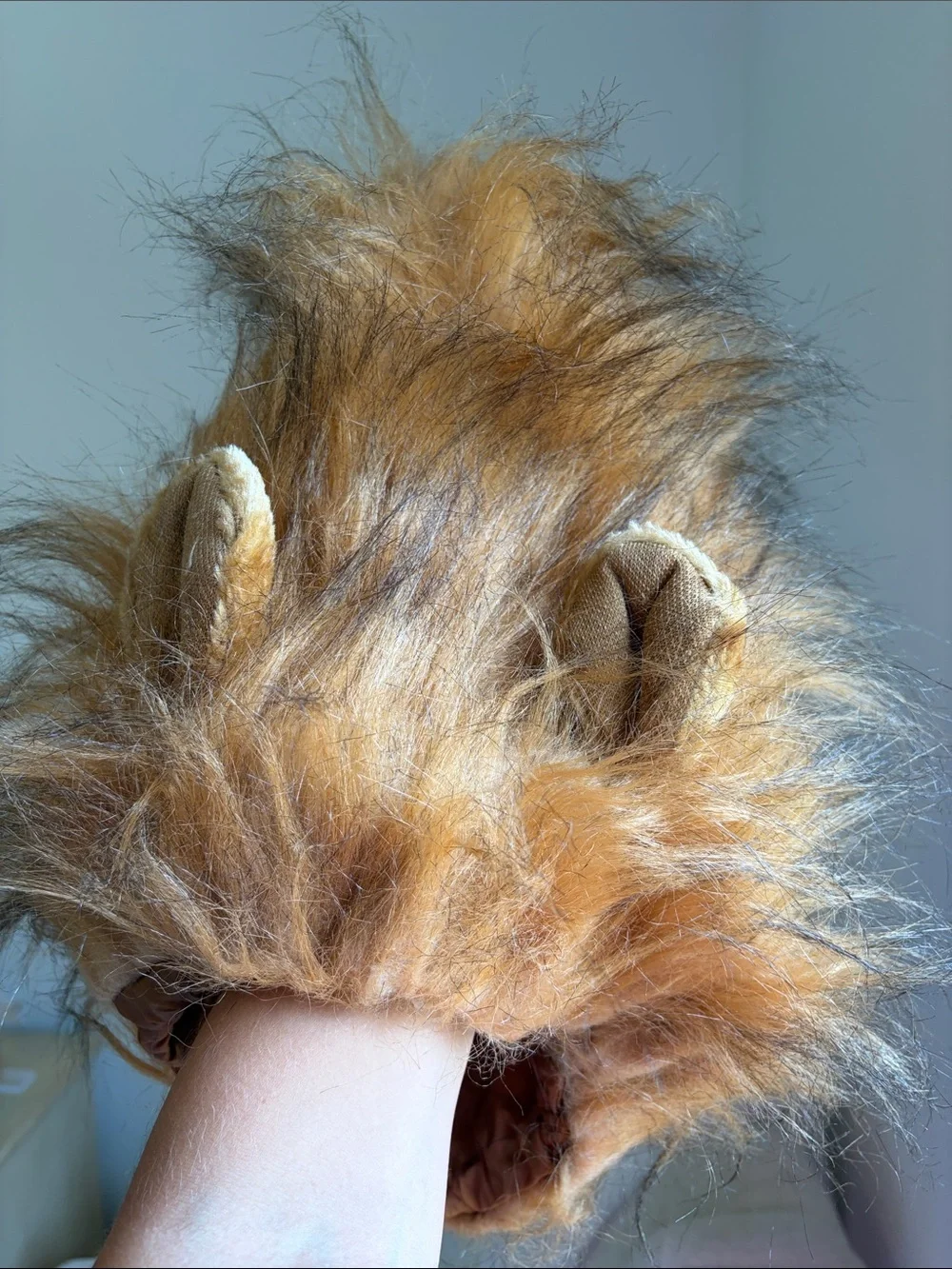 DOG Lion Mane Wig Dog Costume - Brown